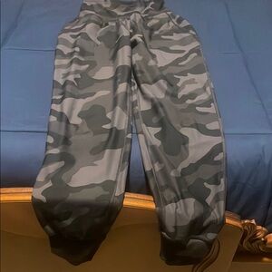 Old Navy Gray and Black Sweatpants with Elastic Cuffs